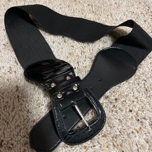 Black dress belt